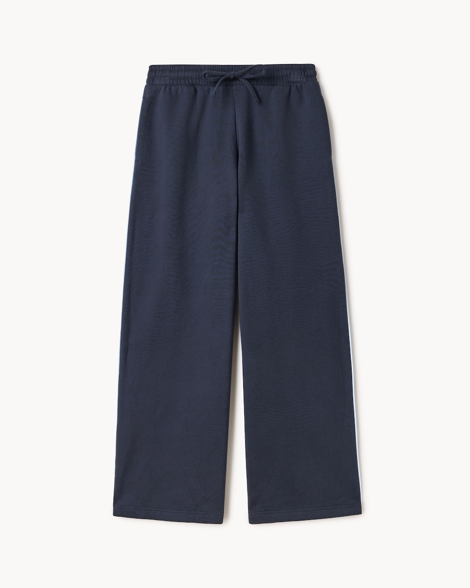 image 1 of OH ME OH MY Cotton Rich Wide Leg Joggers in Navy