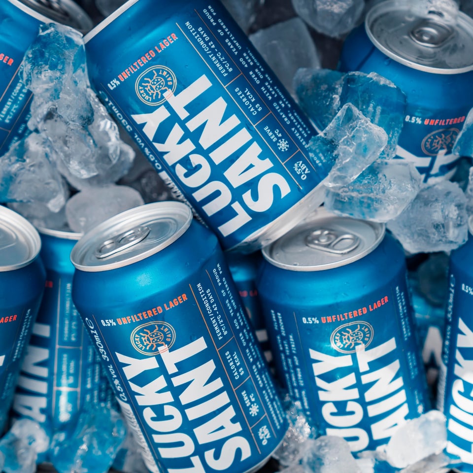 image 1 of Lucky Saint Alcohol Free Lager 4x330ml 