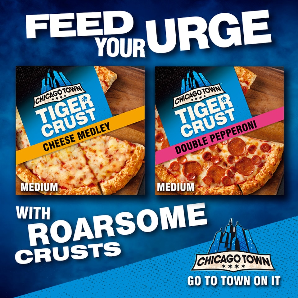 image 1 of Chicago Town Tiger Crust Pizza - Double Pepperoni 320g