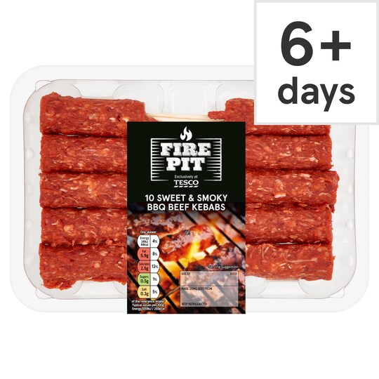 Tesco Bbq Beef Kebabs 400G Tesco Groceries