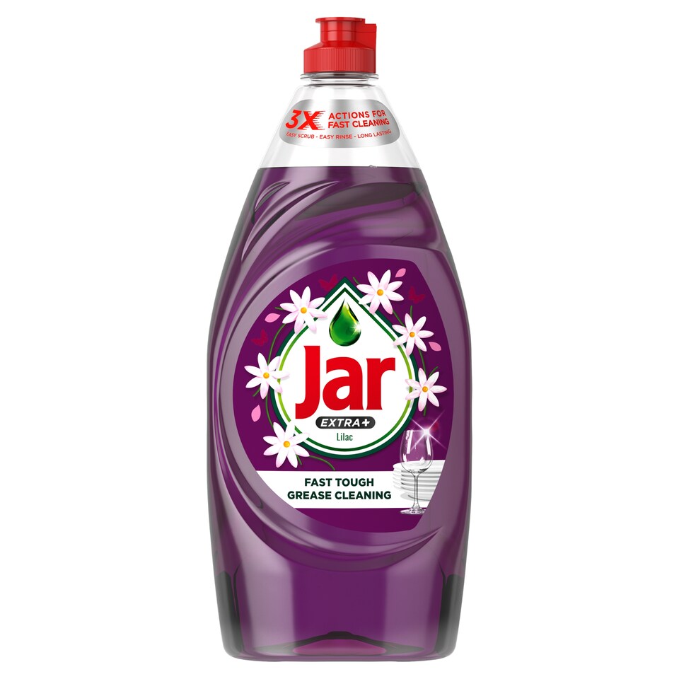 Jar Extra+ Lilac Washing Up. Jar´s Number 1 Formula For Fast Tough Grease Cleaning 900ml