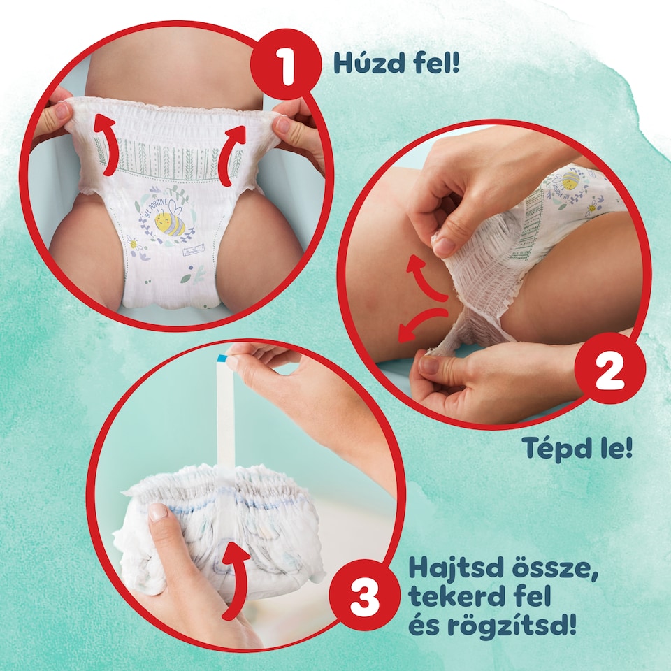Pampers Harmonie Bugyipelenka, 6 Méret, 19 db Pelenka, 15kg+  1. kép