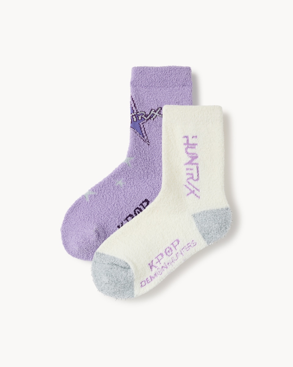 K-Pop Demon Hunters 2-Pack Cosy Socks in Multi