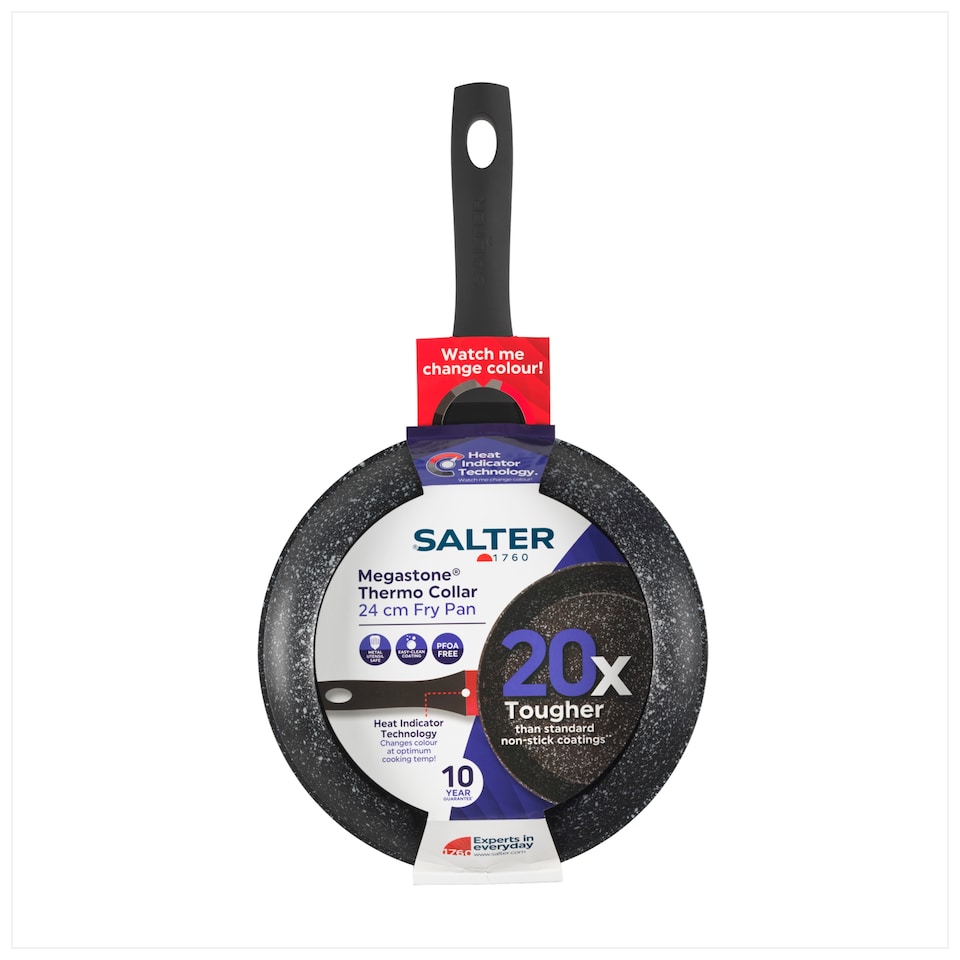 image 1 of Salter Megastone Thermocollar Frypan 24cm