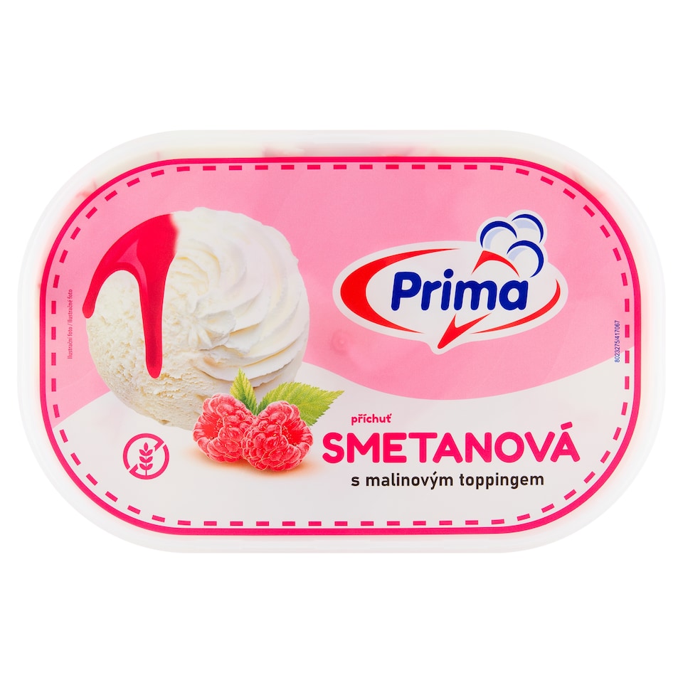 image 1 of Prima Cream Flavor with Raspberry Topping 900ml