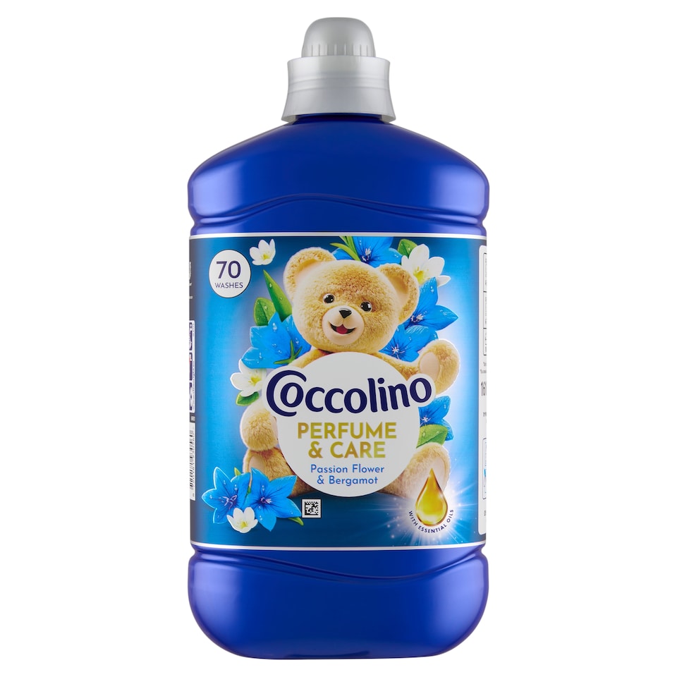 image 1 of Coccolino Perfume & Care Passion Flower & Bergamot Concentrated Fabric Softener 70 Washes 1610ml