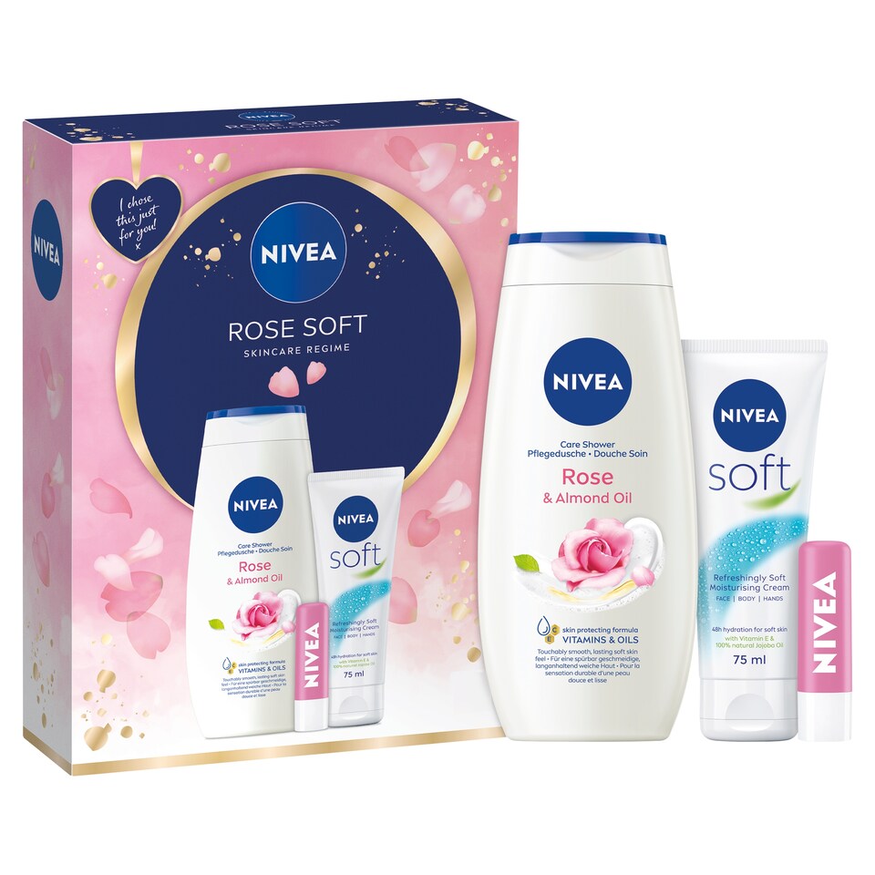 image 1 of Nivea Rose Soft Gift Pack