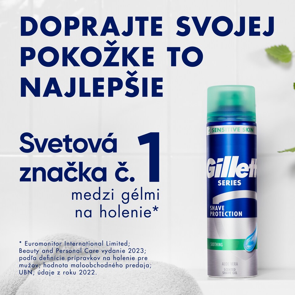 obrázok 1 z Gillette Series Upokojujúci Gél Na Holenie S Aloe Vera, 200ml