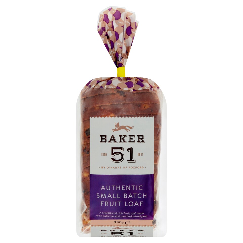Baker 51 Small Batch Fruit Loaf 490g