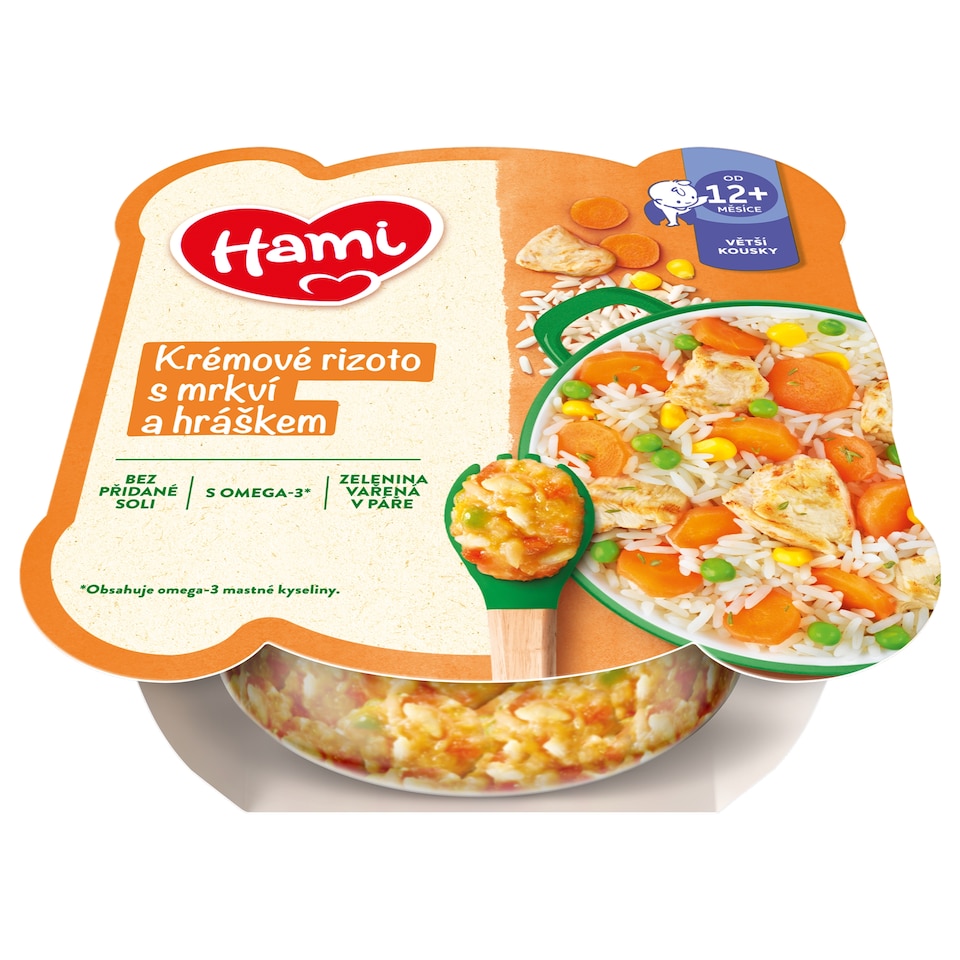image 1 of HAMI Vegetable Plate Creamy Risotto with Carrots and Peas 230g