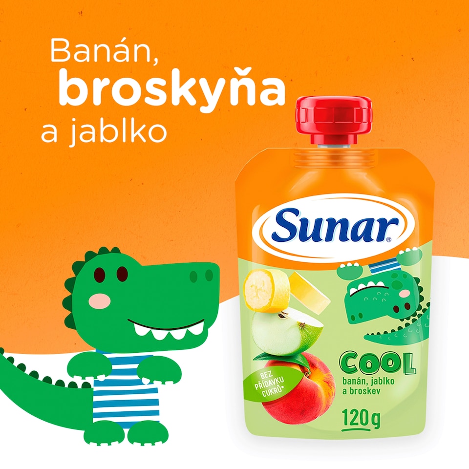 image 1 of Sunar Pocket Cool Fruit Peach, Banana, Apple 120 g