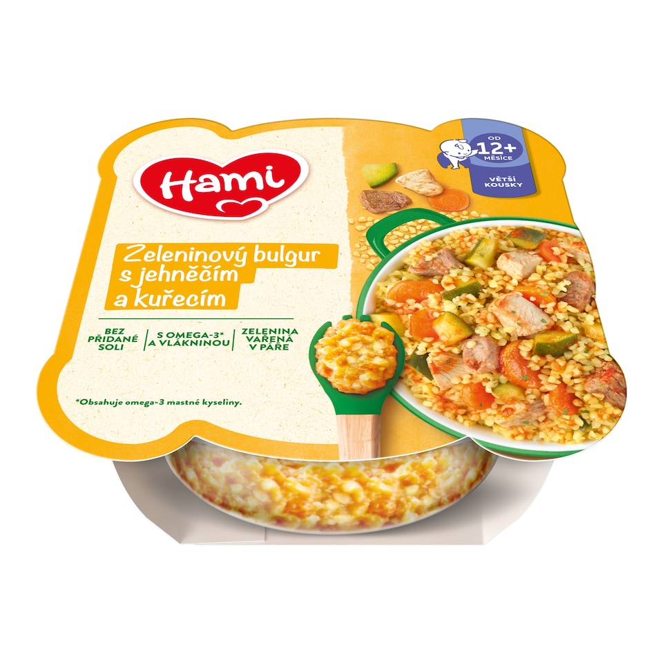 Obrázek 1 pro produkt HAMI masozeleninový talířek Zeleninový bulgur s jehněčím a kuřecím 230g