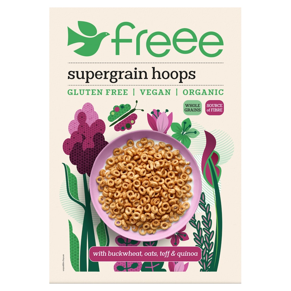 Free Gluten Free Supergrain Hoops Organic & Vegan 300G