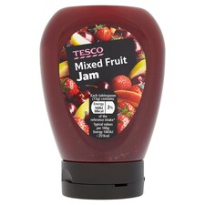 Tesco Mixed Fruit Squeezy Jam 340G