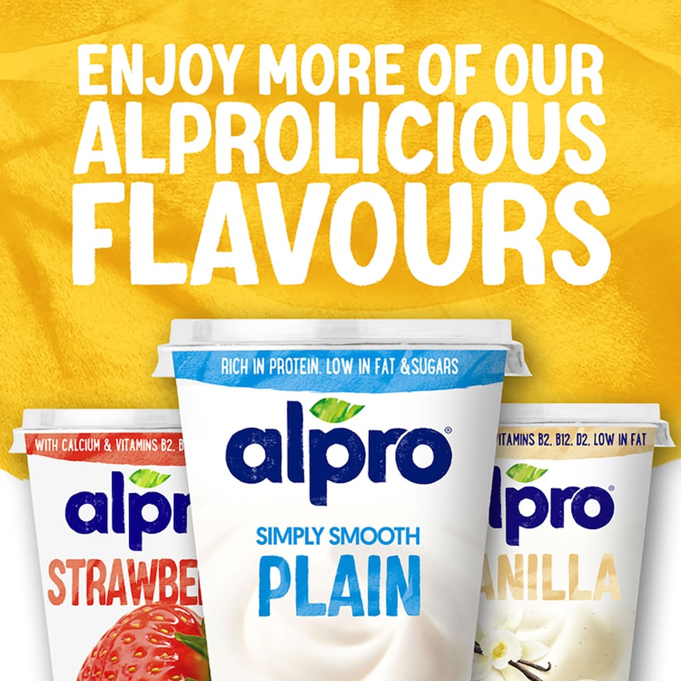image 1 of Alpro Peach And Exotic Fruit Yoghurt 4X125g
