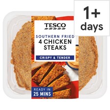 Tesco 4 Southern Fried Steaks (C) 505g