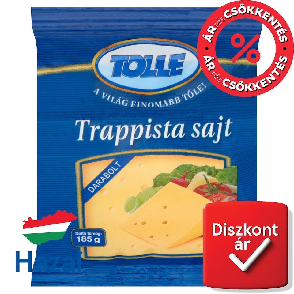 Tolle darabolt trappista sajt 185 g  1. kép