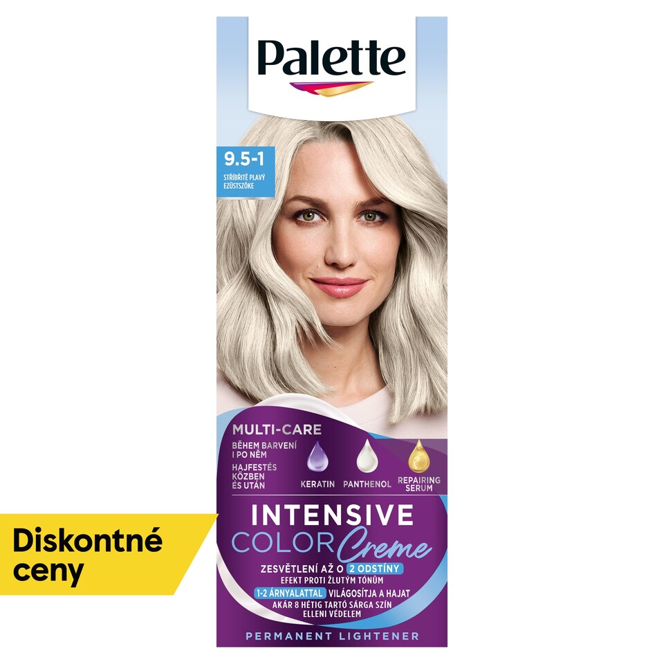 obrázok 1 z Palette Intensive Color Creme farba na vlasy Striebroplavý 9.5-1