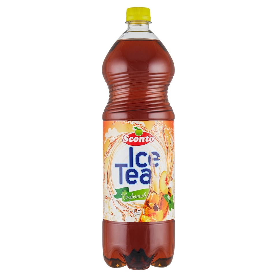 Sconto Ice Tea Energy-Free Peach-Flavoured Soft Drink with Sweeteners 1,5 l