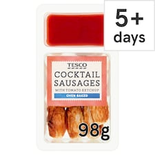 Tesco Cocktail Sausages & Ketchup Dip 98G