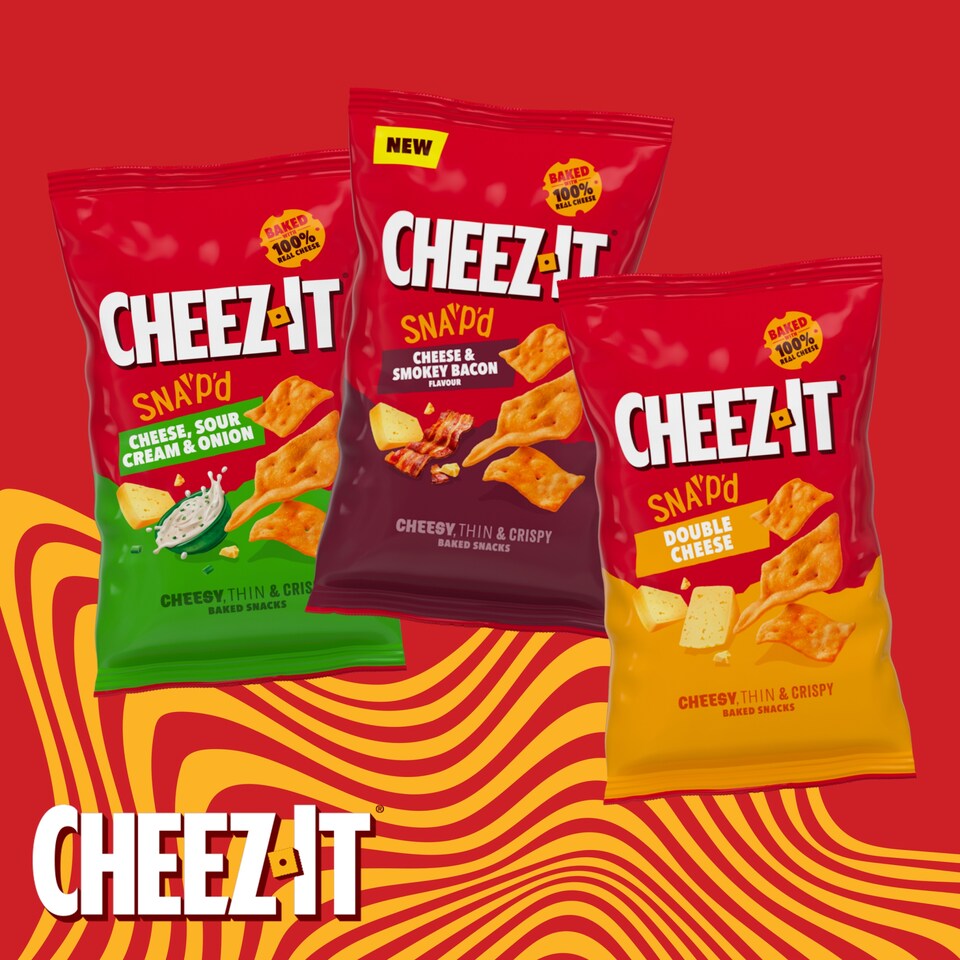 image 1 of Cheez-It Snap'd Cheese & Smokey Bacon 120g