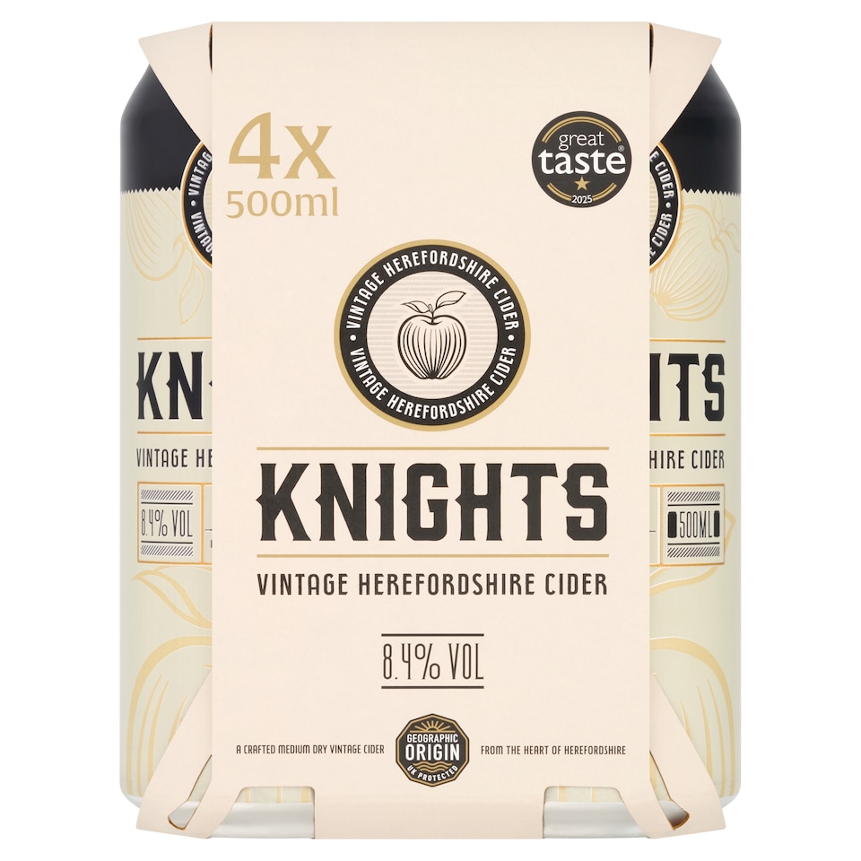 Knights Vintage Herefordshire Apple Cider 4x500ml