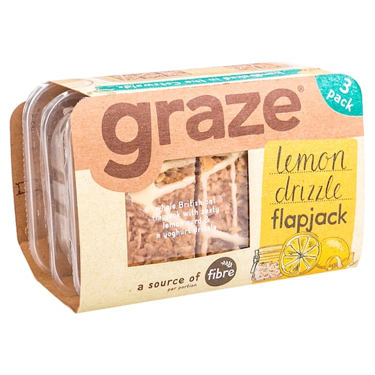 Graze Flapjack Lemon Drizzle 159g Tesco Groceries
