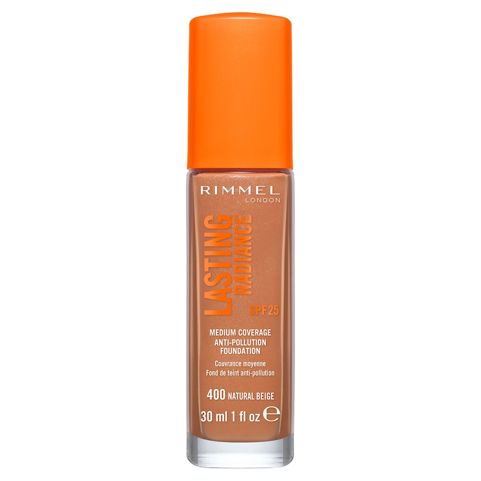 image 1 of Rimmel London Lasting Radiance Foundation - Natural Beige 30ml