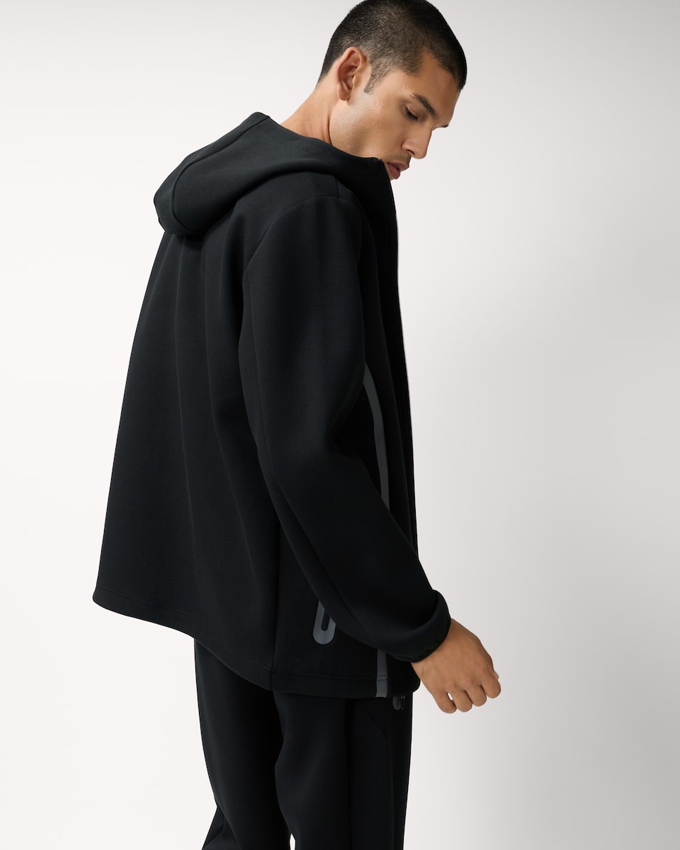 image 1 of F&F Active TECH SPORT Zip Up Hoodie in Black