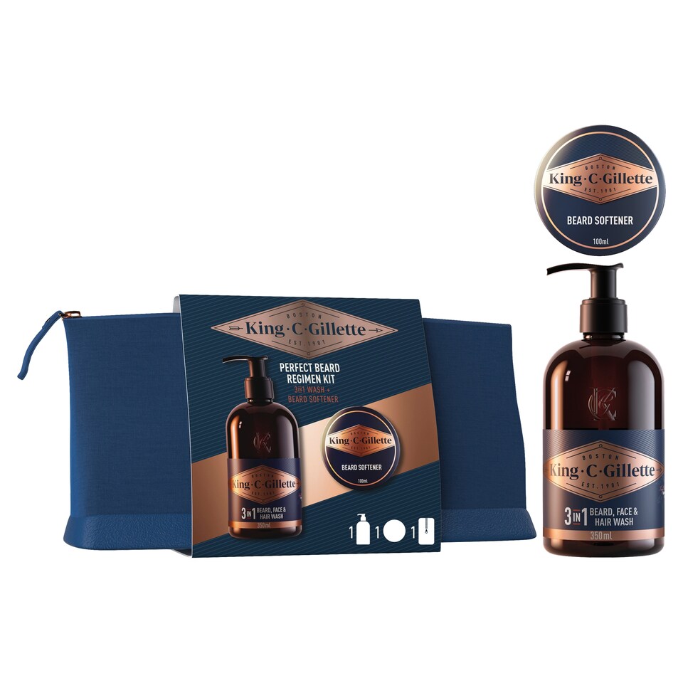 image 1 of Gillette King C Gillette Perfect Beard Regimen Kit