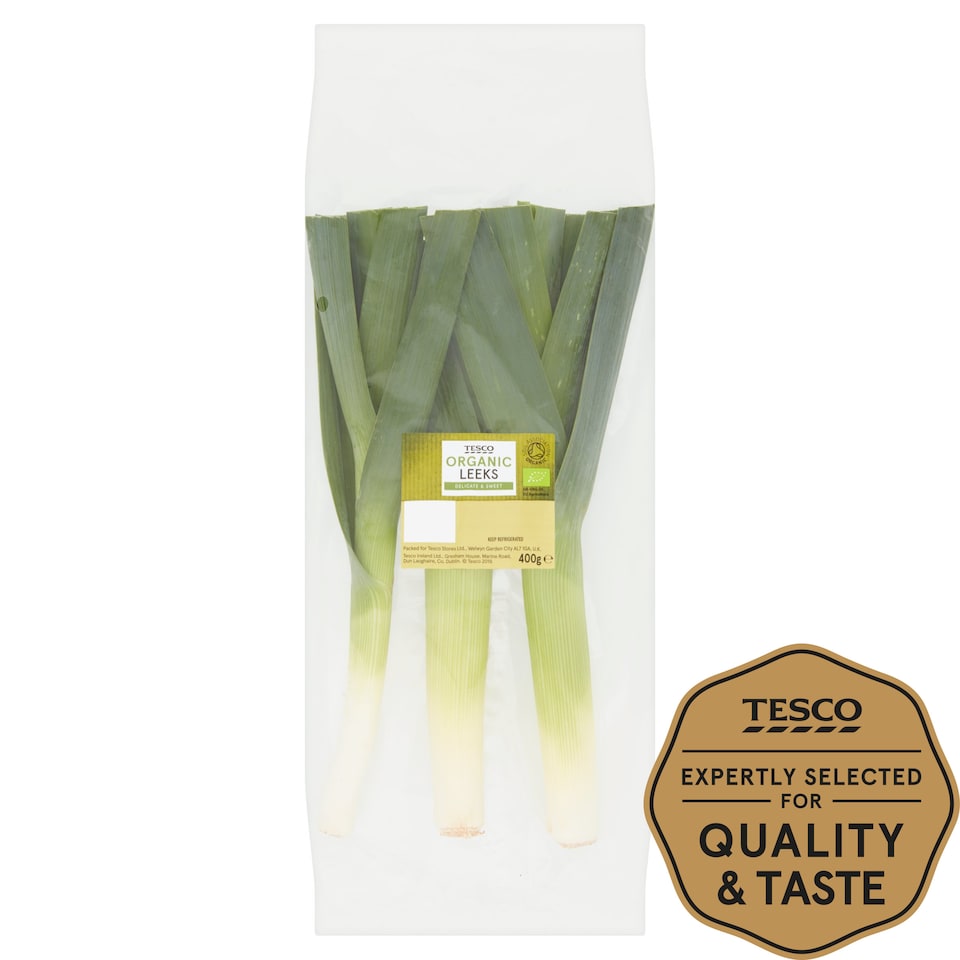 Tesco Organic Leeks 400G