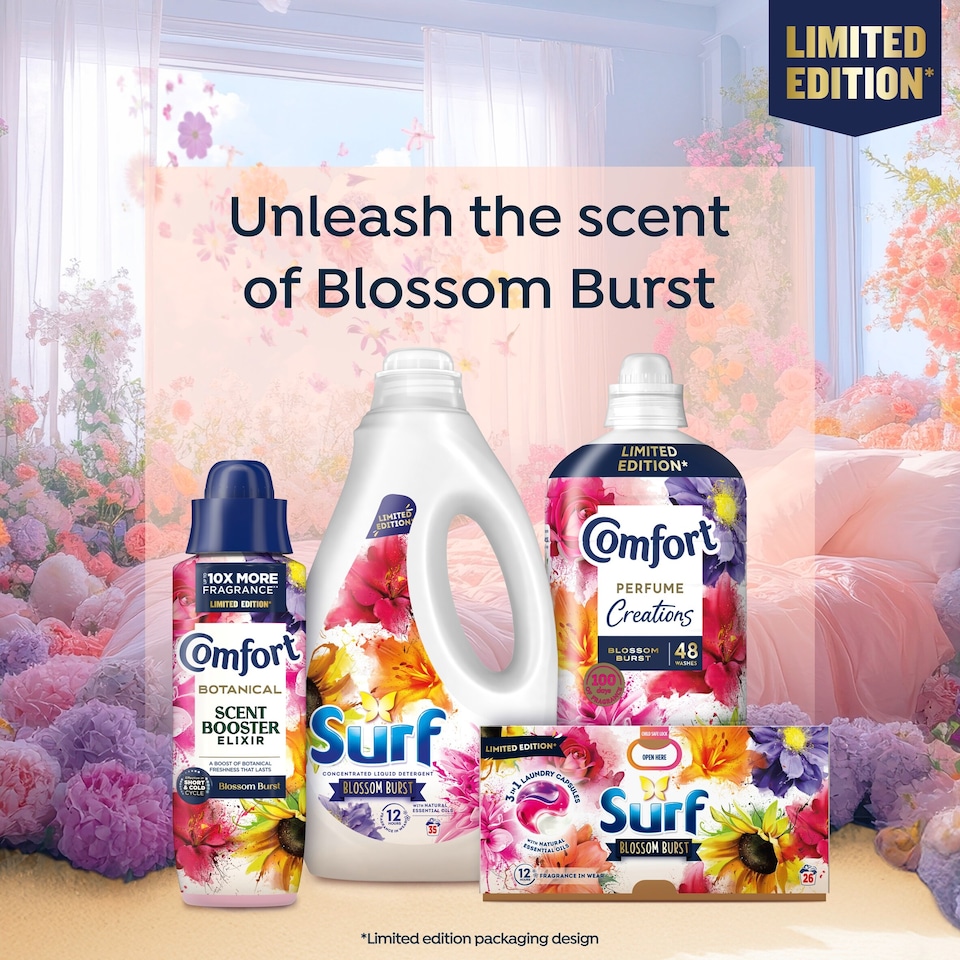 image 1 of Comfort Scent Booster Elixir Blossom Burst Limited Edition 20 Washes 460ml