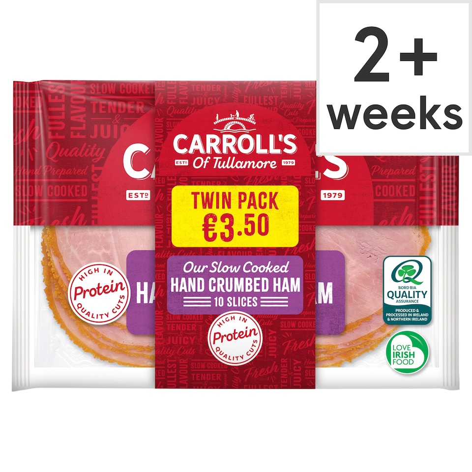 Carroll’s Original Deli Crumbed Ham 2x80g