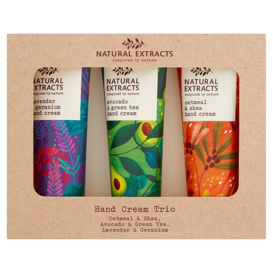 Natural Extracts Hand Cream Trio 3 X 50Ml Tesco Groceries