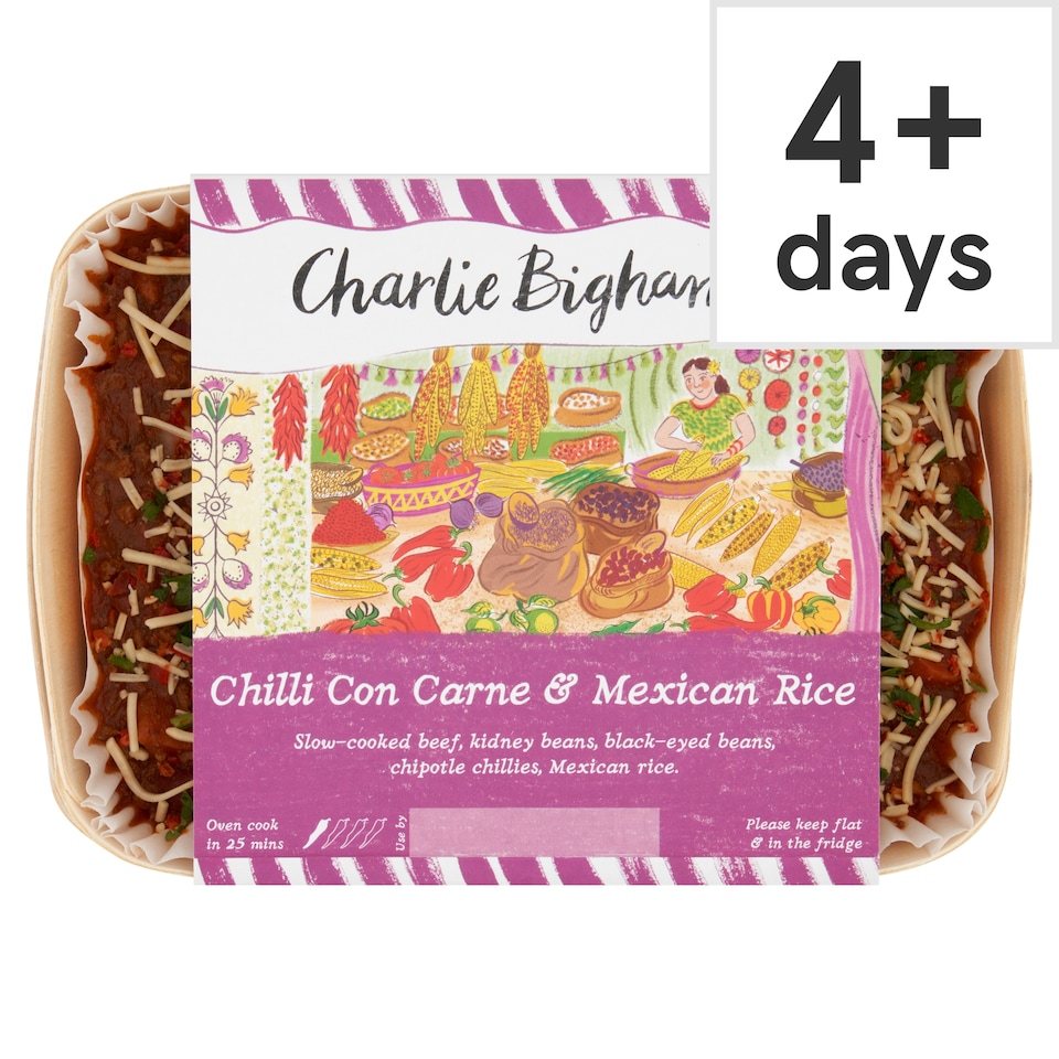 Charlie Bigham's Chilli Con Carne & Rice 840G