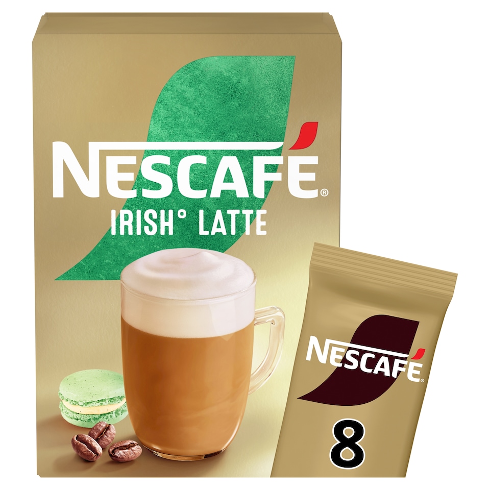 Nescafe Gold Irish Latte Coffee Sachets 8X19.8G