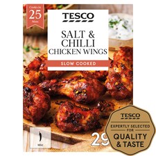 Tesco Salt & Chilli Chicken Wings 295G