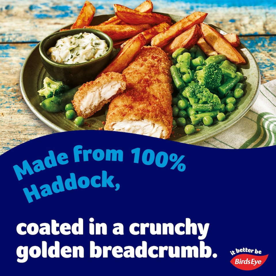 image 1 of Birds Eye 4 Large Breaded Haddock 440G