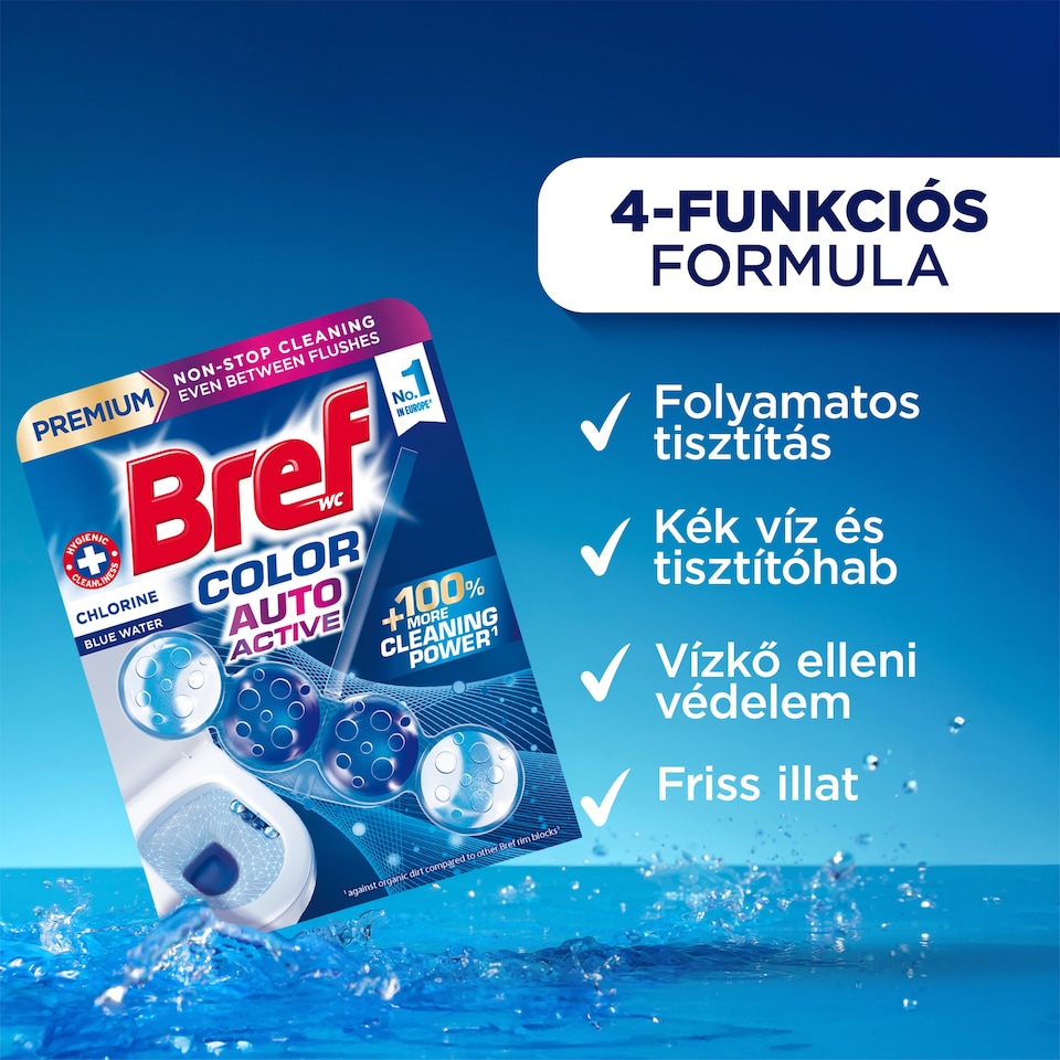 Bref Color Auto Active Chlorine WC-frissítő 2 x 50 g  1. kép