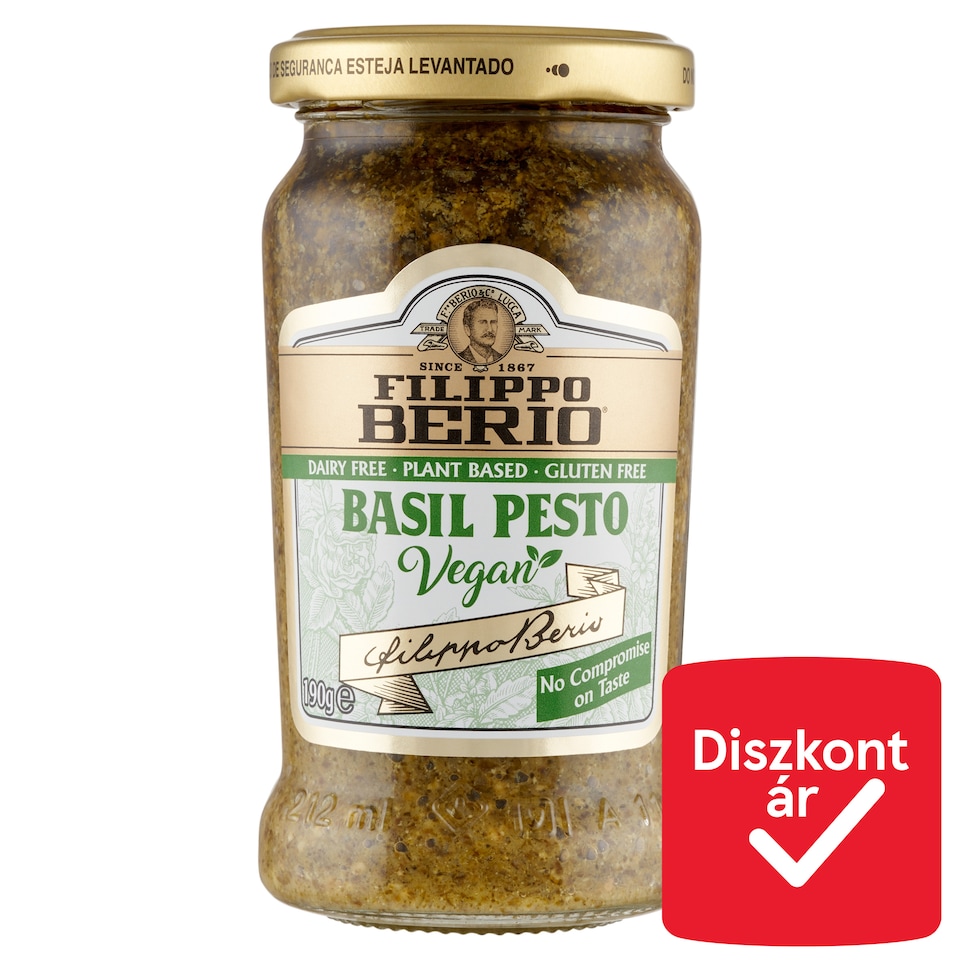 Filippo Berio vegán zöld pesto 190 g