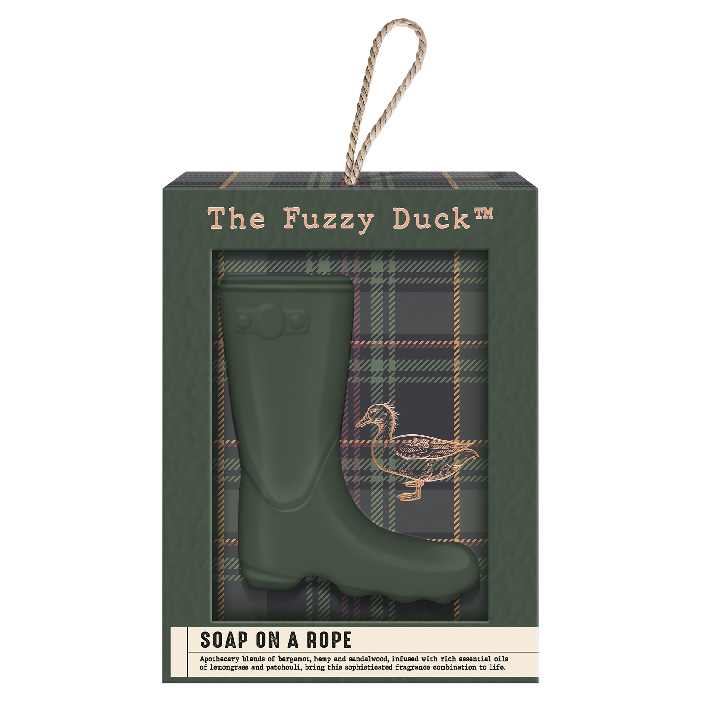 Baylis & Harding The Fuzzy Duck Bergamot, Hemp & Sandalwood Wellie Soap On a Rope 250g