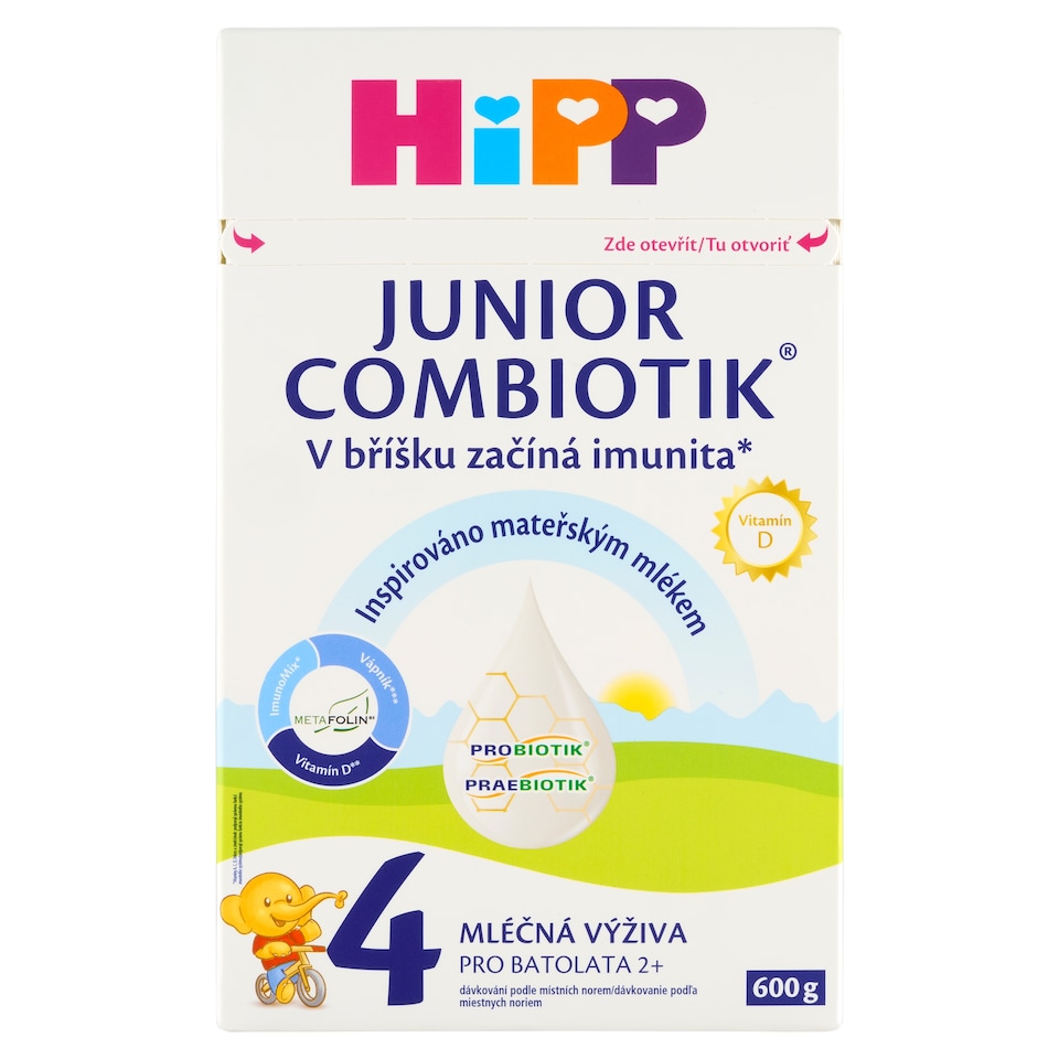 image 1 of HiPP Combiotik Junior 4 Milk Nutrition for Small Children from 2 Years in Powder 600 g