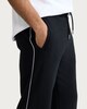 image 2 of F&F Contrast Side Stripe Drawstring Joggers in Black