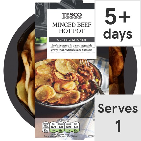 Tesco Minced Beef Hot Pot 450G Tesco Groceries