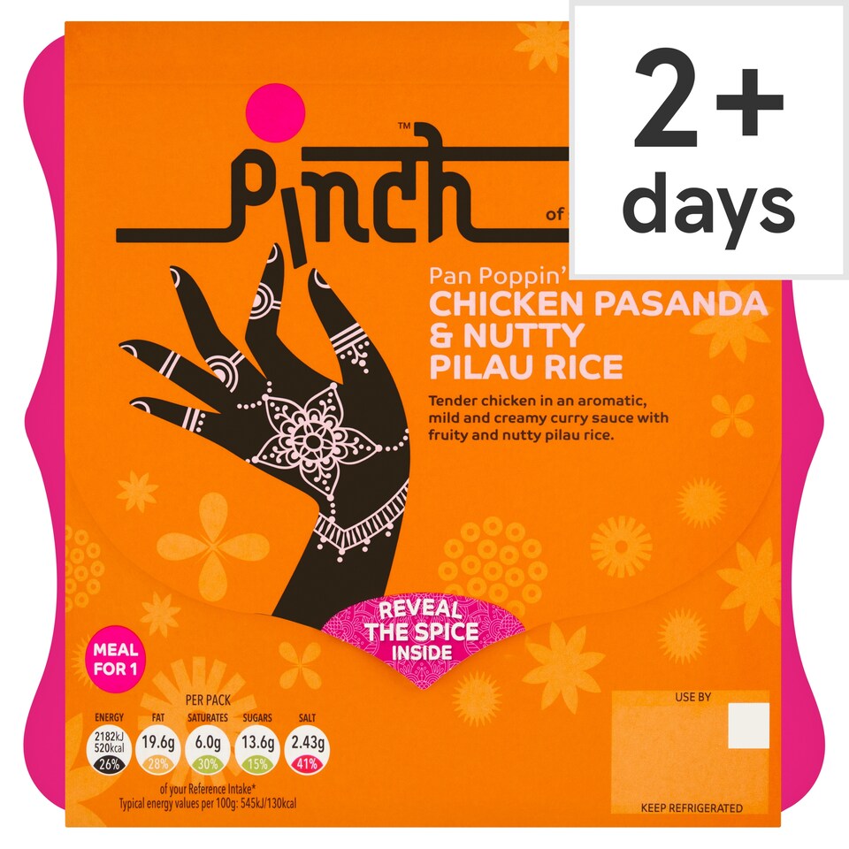 Pinch Pan Poppin’ Chicken Pasanda & Nutty Pilau Rice 400g