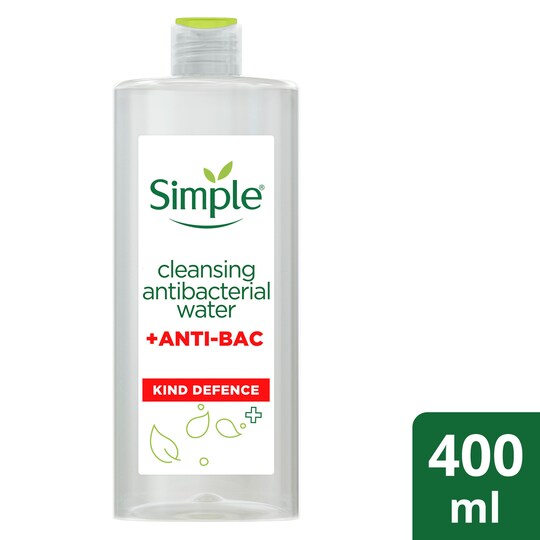 Simple Cleansing Kind Defence Antibacterial Water 400Ml Tesco Groceries