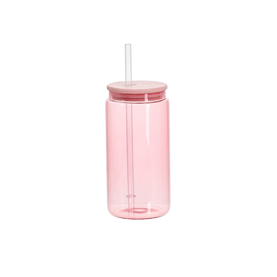 image 1 of F&F Home colour glass drinking jar assorted