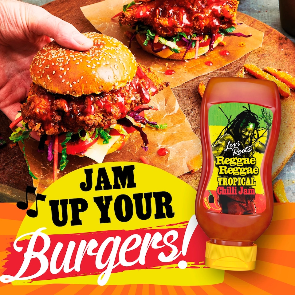image 1 of Levi Roots Reggae Reggae Tropical Chilli Jam 300g