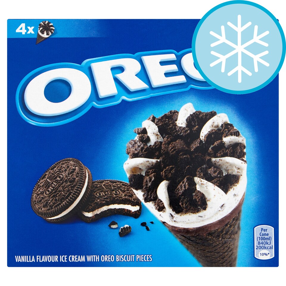 Oreo Cones 4 X 100Ml