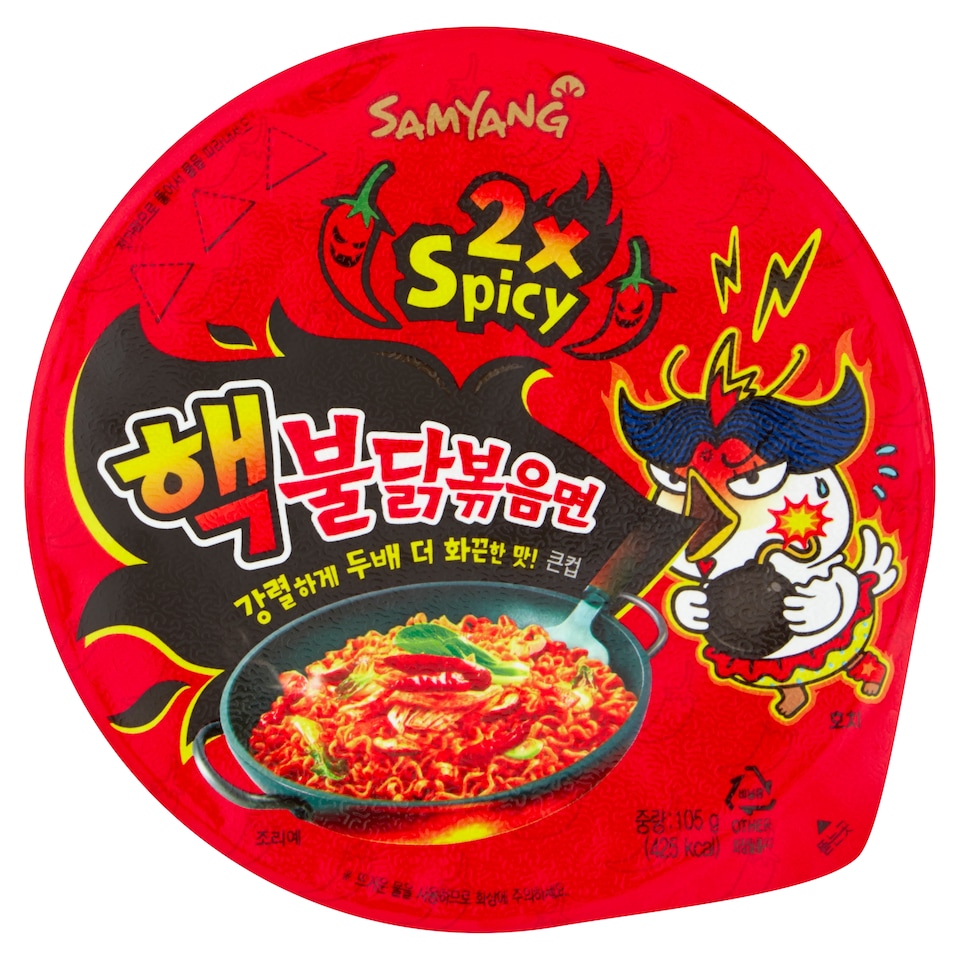 Samyang Big Bowl Ramen Noodles Hot Chicken 105G